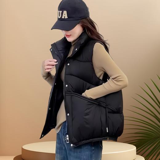 【“羽“众不同❗️百搭马夹背心】冬季新款白鸭绒品质保暖服饰，甄选高充绒量，加厚锁温，强效御寒，外穿短款时尚宽松百搭马夹背心L 商品图1
