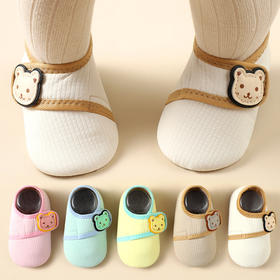 【卡通软底防滑隔凉学步鞋】宝宝地板鞋春秋季卡通魔术贴袜套儿童室内居家