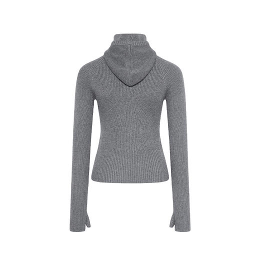 NUTH 连帽针织上衣修身显瘦长袖针织衫女 商品图3