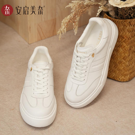 ARCHCONTACT安启美奈舒适增高时尚百搭新款小白鞋52969 商品图3