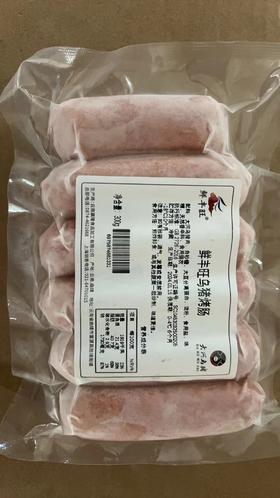 冻品-鲜丰旺牌乌猪烤肠300g/袋 2024年11月10日到期