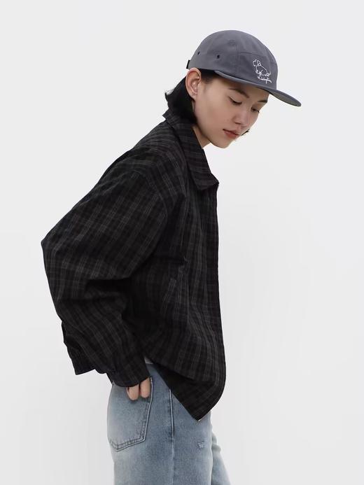 LIVINGTOWN/LT格纹哈灵顿刺绣夹克 商品图2