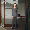 IWY/秋冬新款高级深灰色西装外套女期限休闲款式职业两件套OLC13517+P33517 商品缩略图3