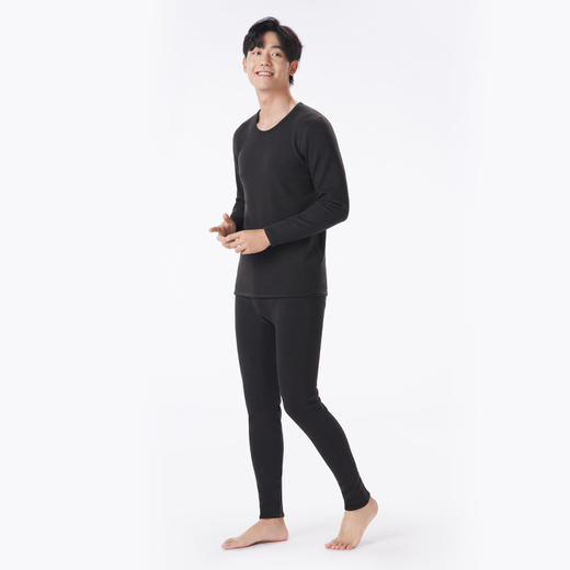 都市丽人都市锋尚保暖衣强暖套装天丝德绒复合绒厚男士保暖衣套装FWT9A2 商品图2