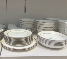 金色收获散件餐具