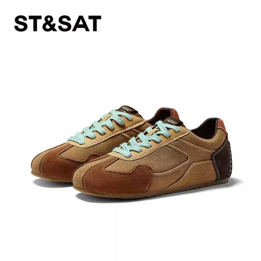 星期六复古撞色百搭平底德训鞋SSC3112CAC 商品图8