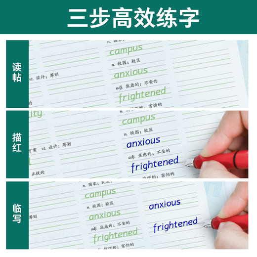 墨点字帖 高中英语写字同步练习册 必修一二三高中衡水体英语字帖课文字帖同步课本教材 商品图4