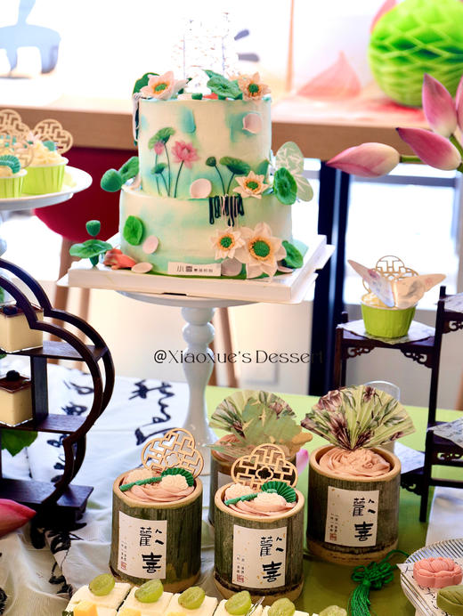 荷你有约，荷花主题甜品台 商品图1