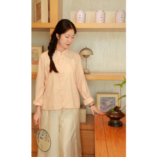 【抖音专属】中式短款小衫（24810962丹灵） 商品图2