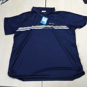 瑕疵Columbia/哥伦比亚 男士吸湿速干个性印花休闲短袖POLO衫