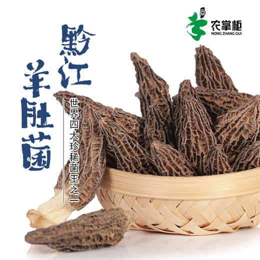农掌柜重庆黔江农掌柜羊肚菌120g/盒礼盒装头茬个头饱满 商品图1