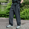 714street秋冬新款户外徒步厚款冲锋裤直筒长裤宽松抓绒休闲裤男 商品缩略图0