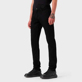 超惠秒】Emporio Armani 男士刺绣字母飞鹰logo弹棉休闲牛仔长裤 11536