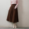 玳莎斜腰袢设计感A字半身裙2024秋冬新款美拉德法式复古显瘦伞裙  ED34301 商品缩略图1