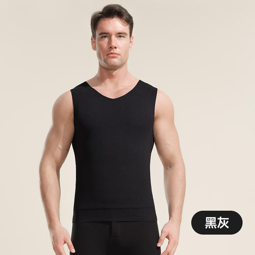 【羊毛贴片背心，一件应对降温】男女士全羊毛贴片背心 男款无痕打底内穿 秋冬护背保暖背心 商品图5