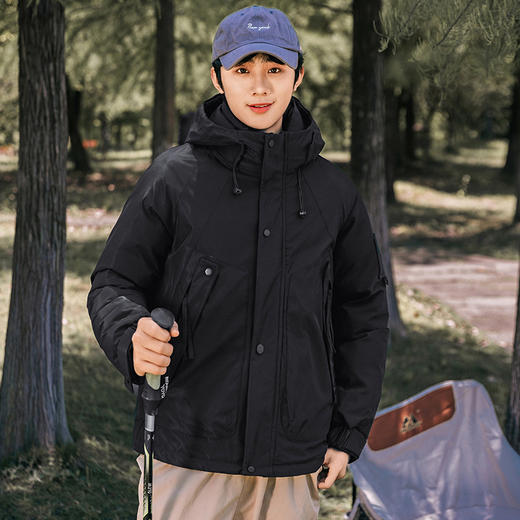 【男女同款-多色可选❗️情侣款连帽休闲棉衣】一件户外小鲜肉都想拥有的外套，均衡蓄热锁温，优选优质面料，给你舒适穿着体验，新款工装棉衣外套，情侣短款宽松户外冲锋衣L 商品图2