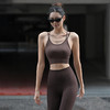 Beemen低强度运动内衣 双肩带瑜伽美背 3D纹理运动内衣 胶原蛋白因子 亲肤柔软 不紧勒无束缚 商品缩略图1