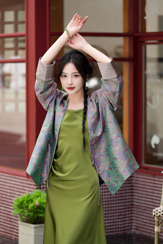 逸红颜明月优选 #中式老钱风宋锦「甜幂」，38MM真丝宋锦，杨幂同款 商品图1