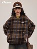 早乙女惠子saotome/STMWT243247/复古格纹棒球服夹克 商品缩略图3