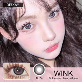 DEEKAY隐形眼镜 半年抛G374 一副/2片