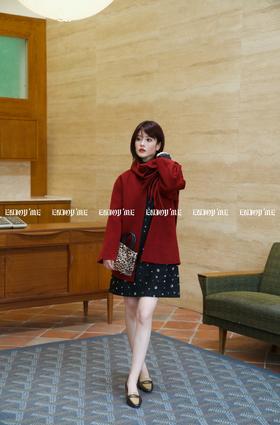 【门店同款】ENJOY冬季柔韧与共玫瑰之吻围巾大衣 159495949