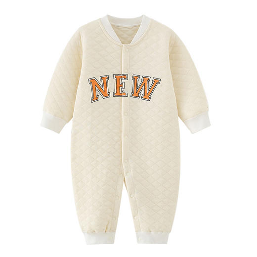 【新生宝宝，萌趣哈衣~】新生儿婴儿衣服纯棉加厚连体衣 足月男宝宝秋冬装套装 夹棉哈衣棉衣-QQ 商品图7