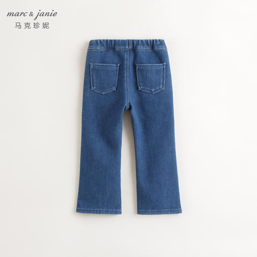 女童时尚经典微喇牛仔裤儿童裤子秋冬装241571 商品图3