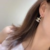 香奈儿23高级手工坊浅金色扭纹水钻双C耳钩（XJ） 商品缩略图6