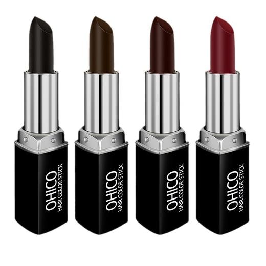 OHICO一次性染发棒遮盖白发口红式染发笔临时补发色多色 商品图3