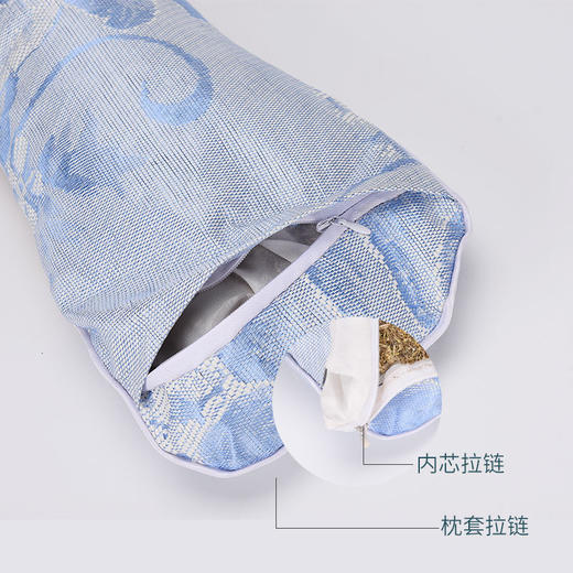【艾草夏凉枕】可拆洗 颈椎肩膀 家用肩颈枕 颈椎枕艾草脊椎 枕护颈 商品图3