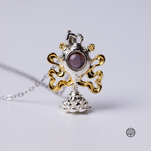 黄财神投影海螺吊坠项链 |万物叁仟 商品图3