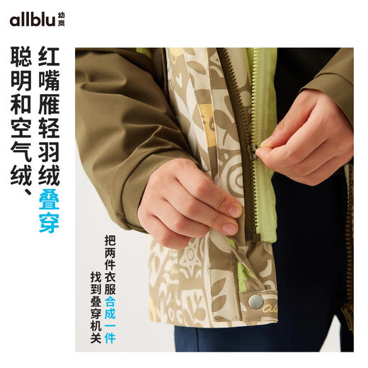 【3件衣服7种穿法】【Smartlayers】幼岚三合一套装儿童外套男童女童户外防风防水ZY 商品图3