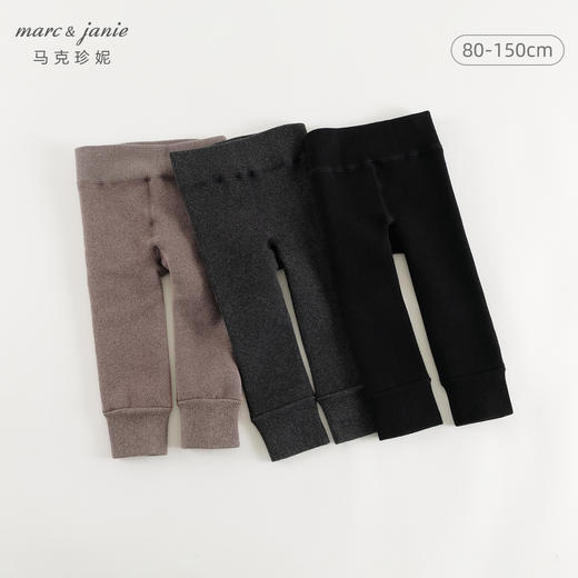 【百搭神裤】马克珍妮女童弹力加绒保暖打底裤儿童裤子冬装241656 商品图0