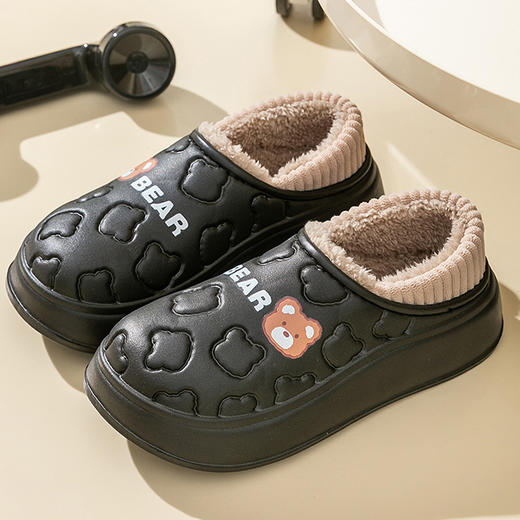 【冬季新款棉拖鞋】外穿室内居家居保暖鞋 包跟防水月子鞋棉鞋女 商品图9