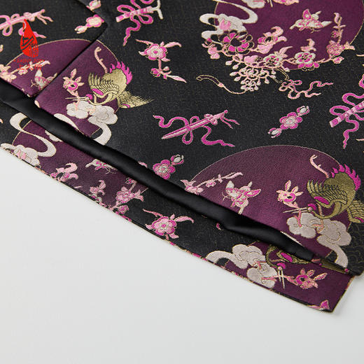 SAINTJOY/上久楷女式宋锦马甲  鹤蝶四季花纹锦 CY1044207008 商品图5