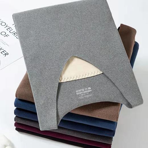 2024新款德绒贴片保暖背心男士护肚背加绒加厚马甲上衣无痕背心男中老年冬天防寒 商品图3