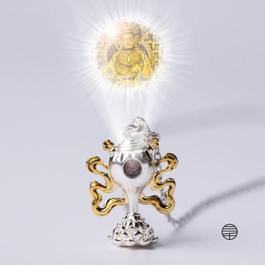 黄财神投影海螺吊坠项链 |万物叁仟 商品图1