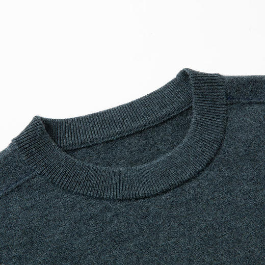 【100%羊毛】【新款DPS】大依优型大码男装羊毛衫100%绵羊毛针织衫打底线衣套头纯色上衣男士胖子 商品图8