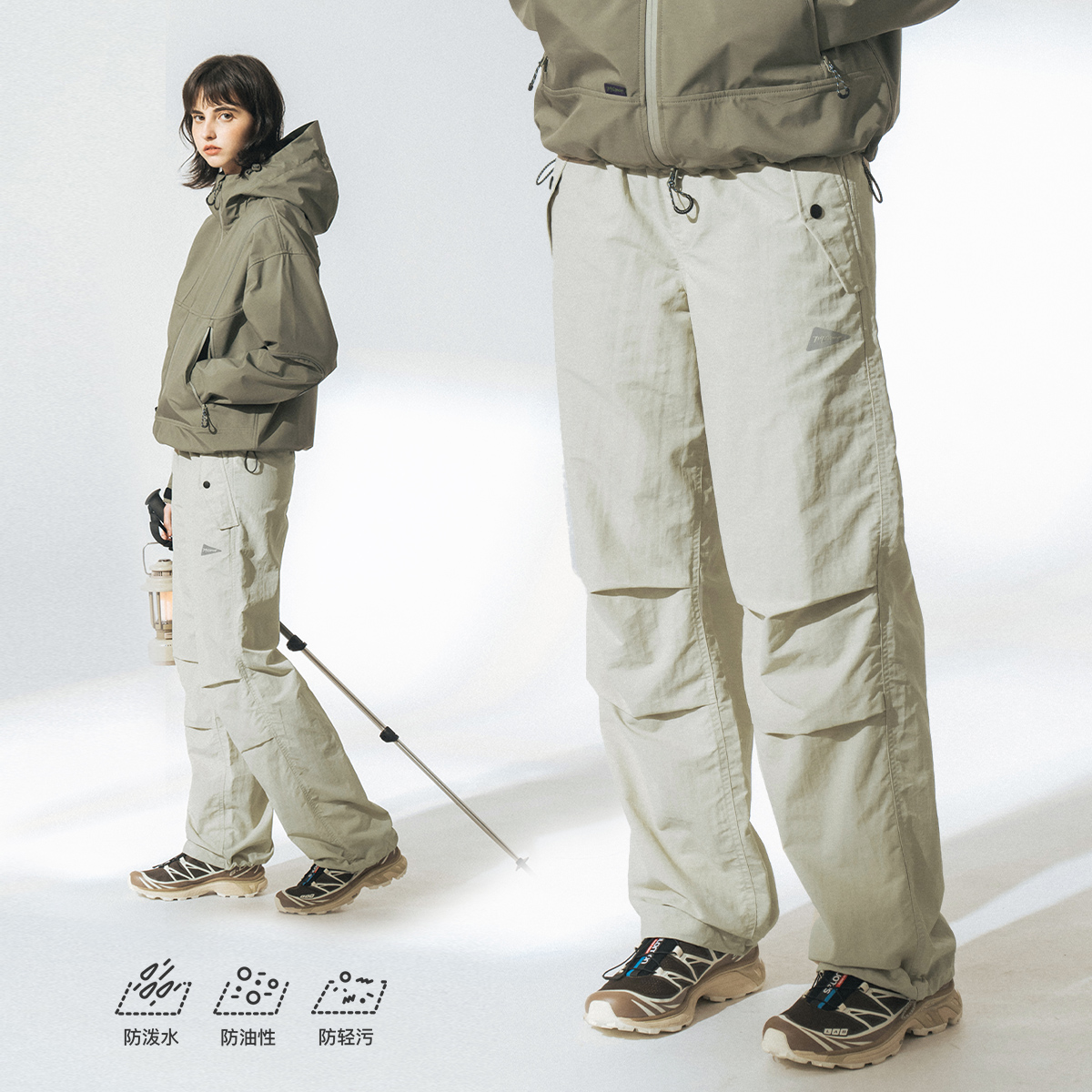 [轻薄三防]714street美式伞兵裤冲锋裤登山裤宽松工装裤休闲裤男