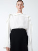 Studio Nicholson  米白色EMMET荡领连肩袖上衣 商品缩略图0