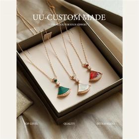 宝格丽扇子项链，925银镀18K金材质，厚金电镀！质感和保色都是一流的！（SJ）