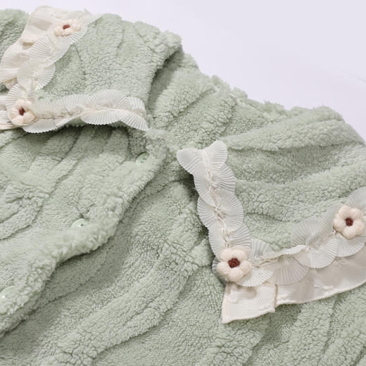 都市丽人睡衣生活家居长袖家居服长毛绒提花厚女士长毛绒套装LHT1S2 商品图4