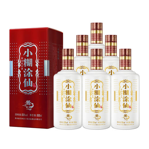 小糊涂仙（普酱）酱香型白酒 53度 500ml 6瓶整箱装 商品图1