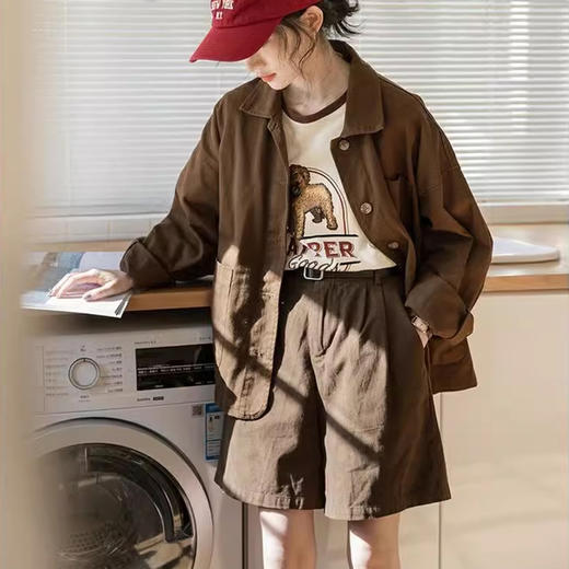 裁缝学苑AS346宽松复古美拉德翻领工装外套纸样女装衬衣打版裁剪样板裁剪 商品图3