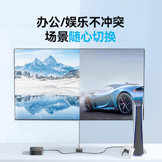 ANKER安克2进1出安克HDMI转化器扩展坞4k60Hz 兼容MacOS和Windows小巧便捷 即插即用 A83H16A1 商品图2