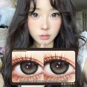 DORAGINA年抛·甜萌黑糖·14.5mm(着色参考14.0mm) 0-1000度(无525/575) 韩产进口·(建议佩戴6-8个月左右更换)