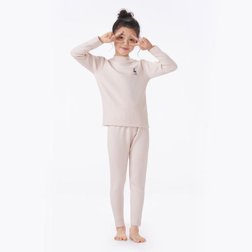 都市丽人眯雅佳保暖衣强暖套装天丝德绒复合绒厚童装儿童保暖衣套装JWT9A2 商品图1