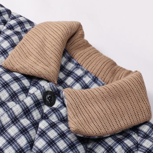 都市丽人都市锋尚睡衣亲情蜜语长袖贝贝绒印花夹棉加厚男士加夹棉套装FHT0B3 商品图5