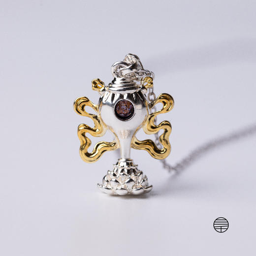 黄财神投影海螺吊坠项链 |万物叁仟 商品图2