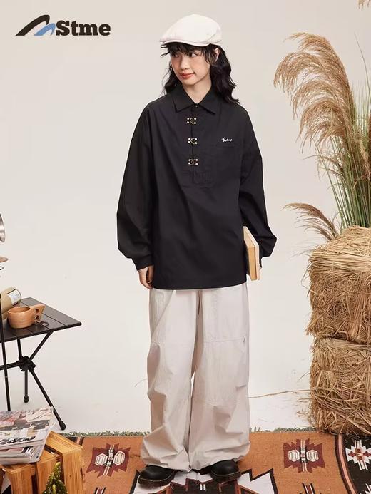 早乙女惠子saotome/STMCS243214/新中式钩扣长袖衬衫 商品图2